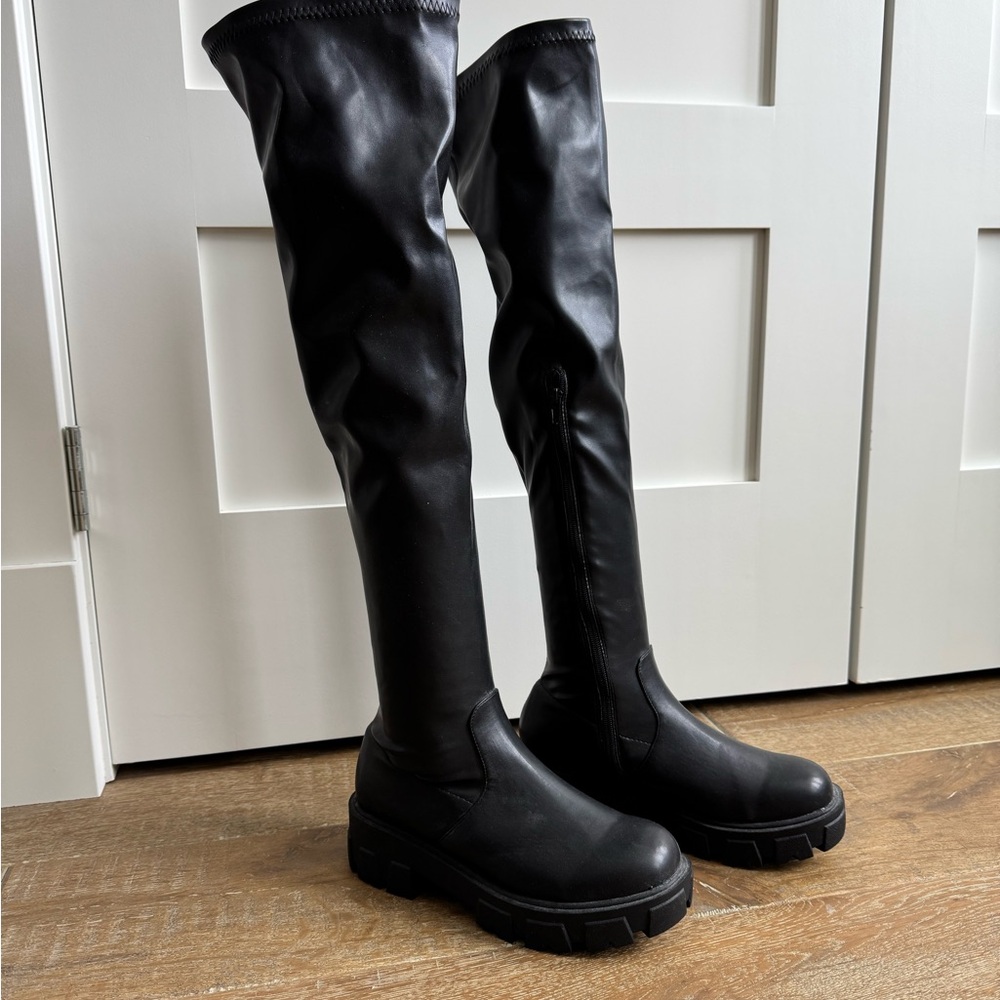 Women's Black Over-the-Knee Boots